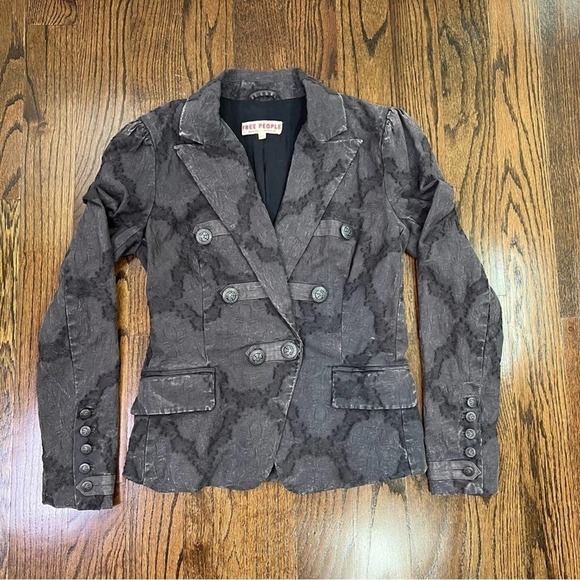 Free People James Blazer Military vintage look.  Size: XS - Picture 6 of 13